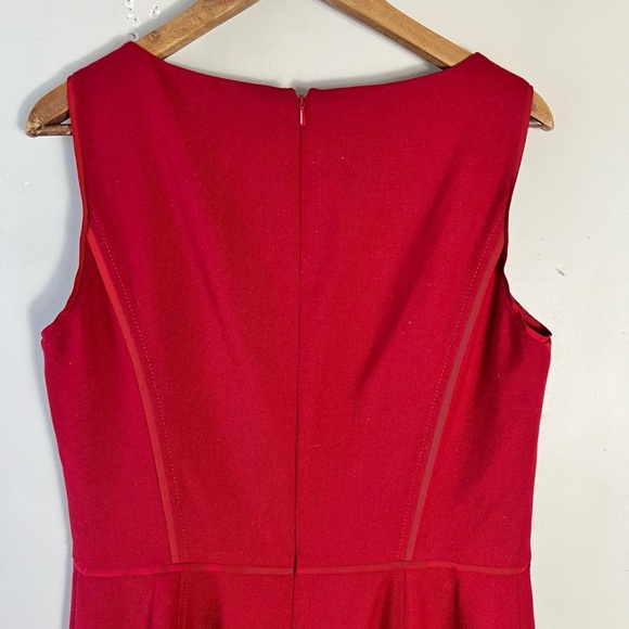 Brooks Brothers Women's Red Wool Blend Stretch Sheath Dress Size 12 Office Work - Picture 4 of 12